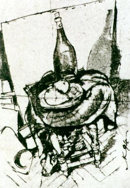 Still Life with Bottle