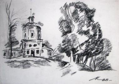 CHURCH NEAR OKA RIVER