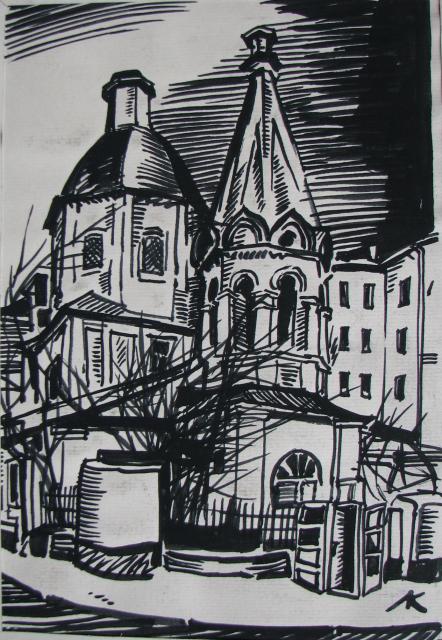 VIEW ON THE MALOE VOZNESENIE CHURCH