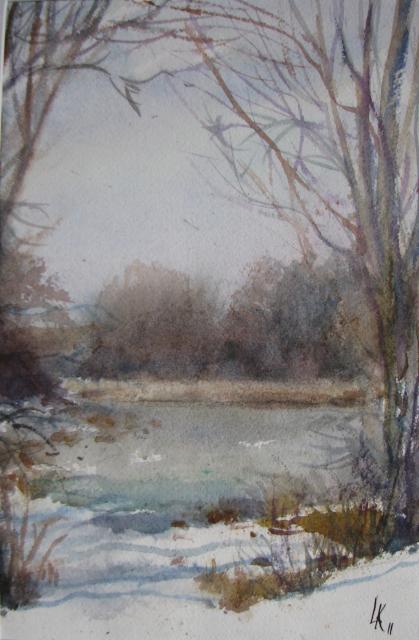 POND IN EARLY SPRING