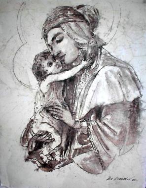 MADONNA WITH  CHILD